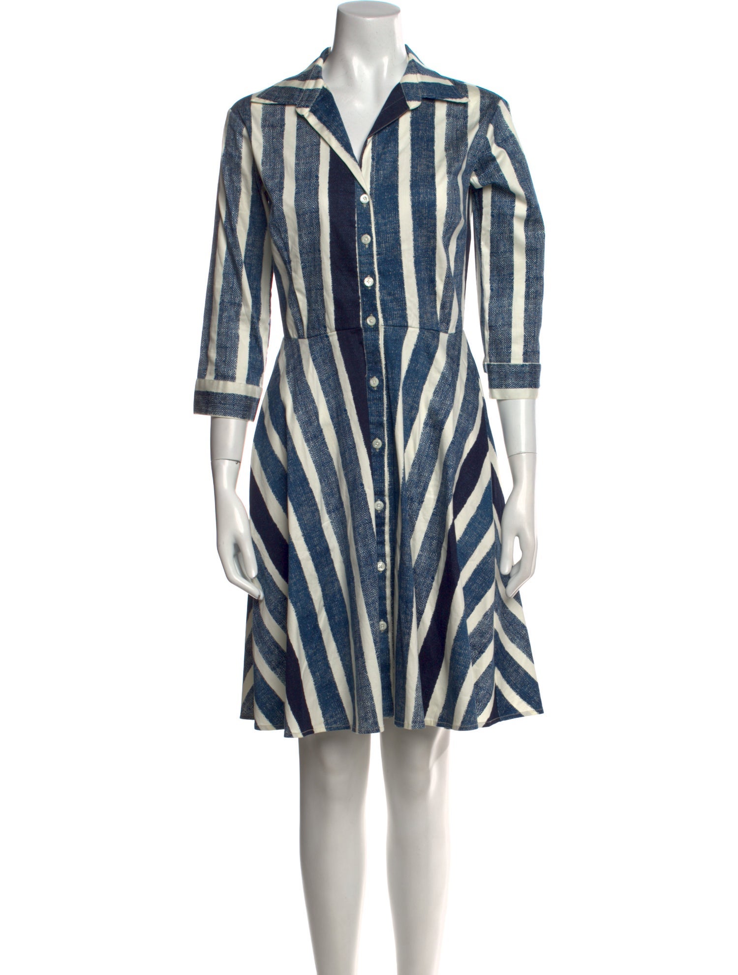 Samantha Sung Striped Knee-Length Dress