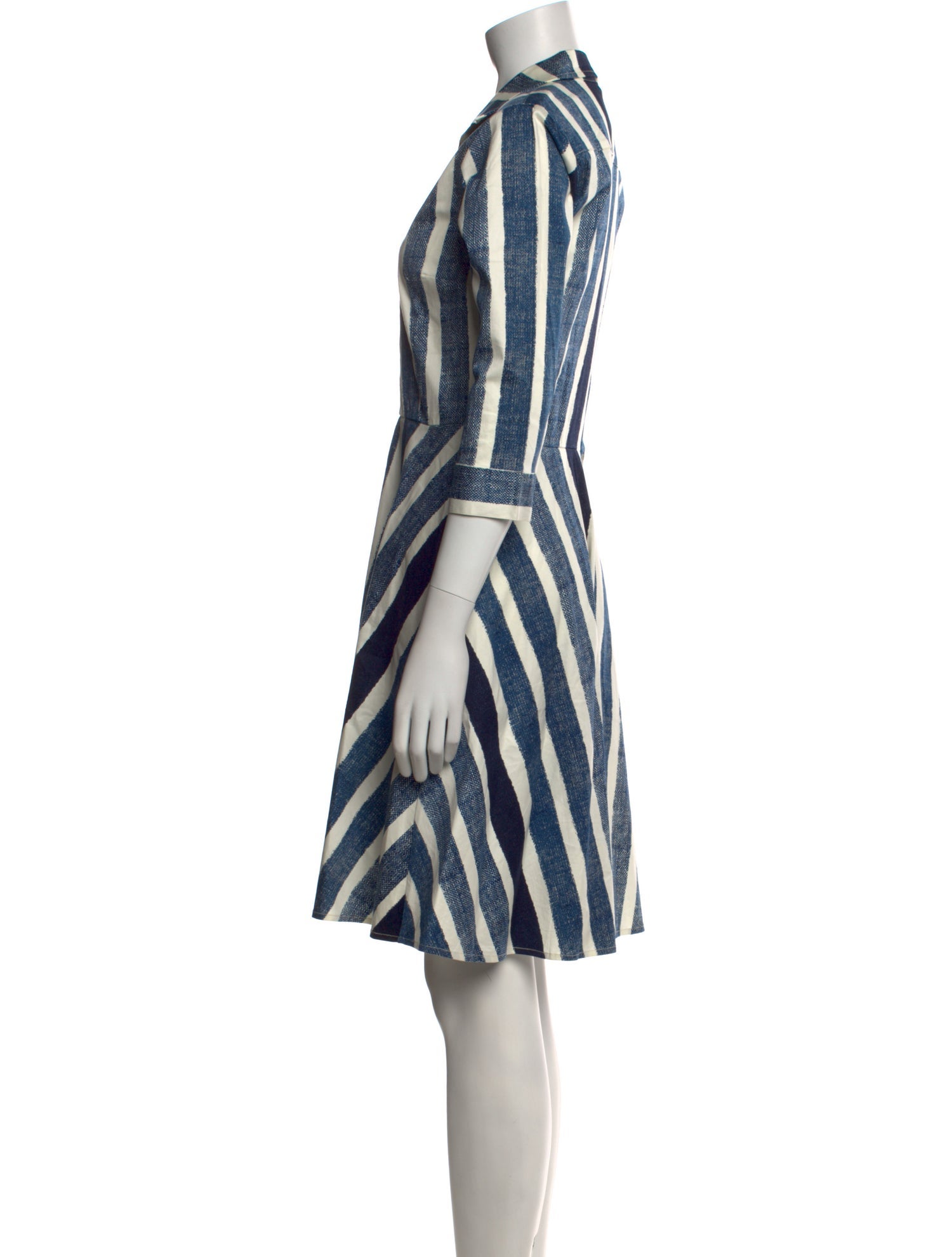Samantha Sung Striped Knee-Length Dress
