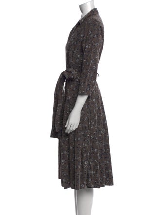 Samantha Sung Floral Print Knee-Length Dress