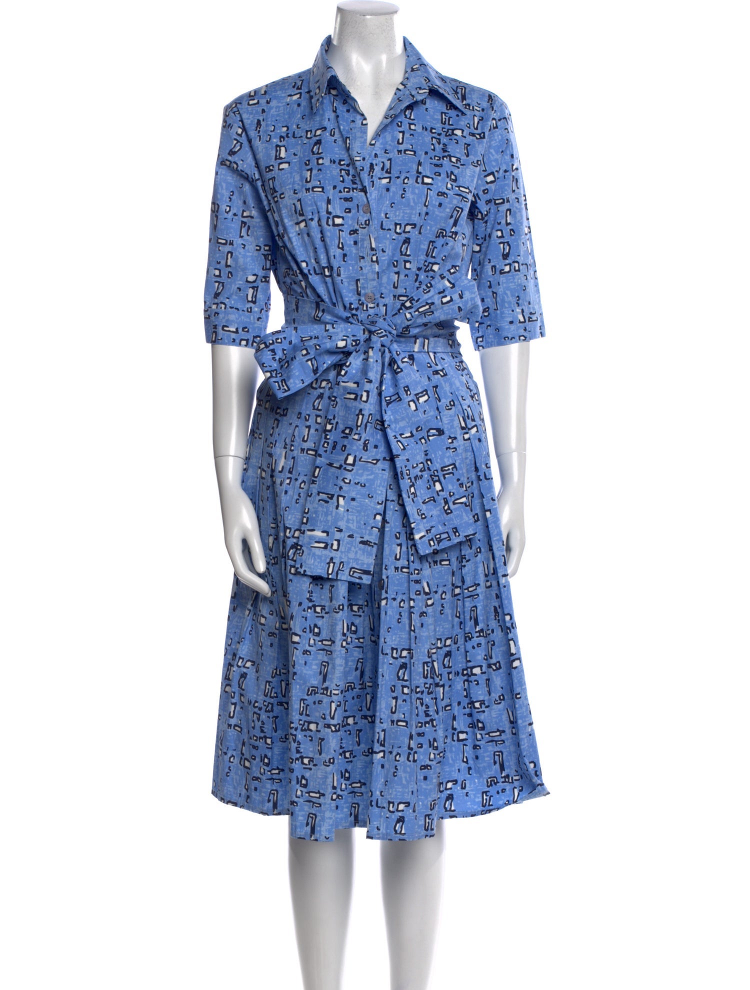 Samantha Sung Printed Knee-Length Dress