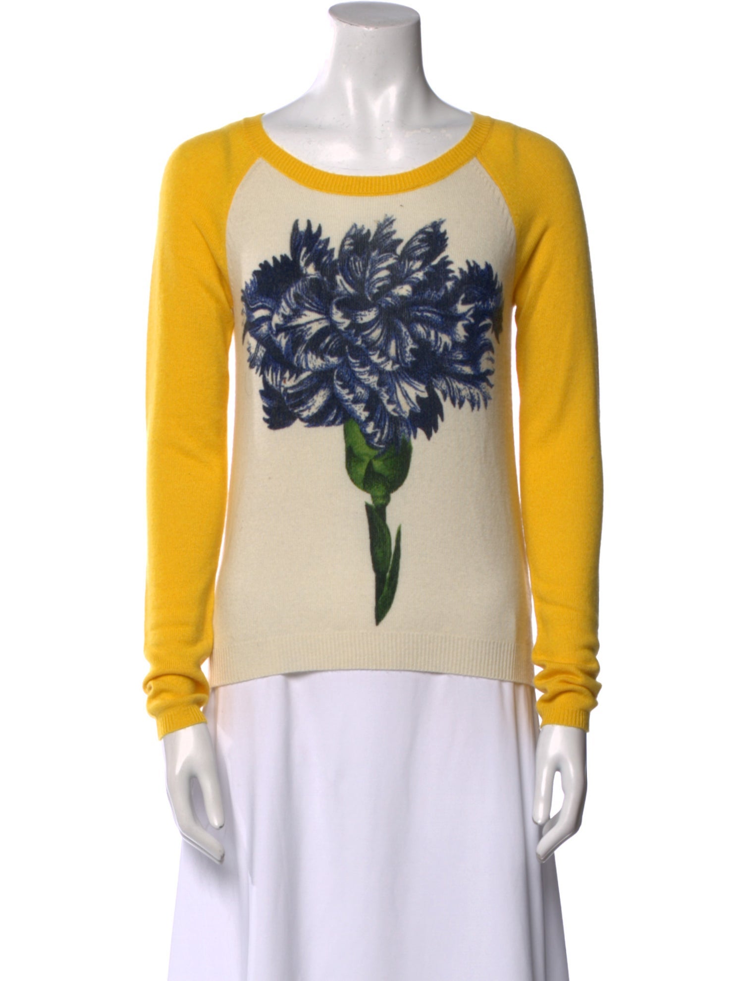 Samantha Sung Cashmere Graphic Print Sweater w/ Tags