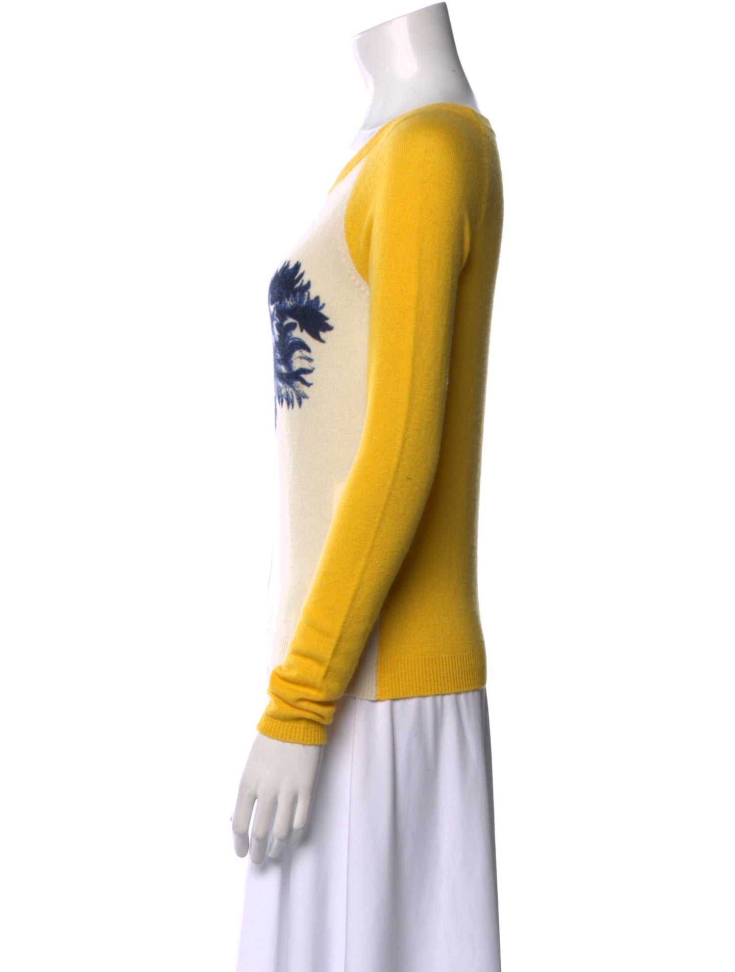 Samantha Sung Cashmere Graphic Print Sweater w/ Tags