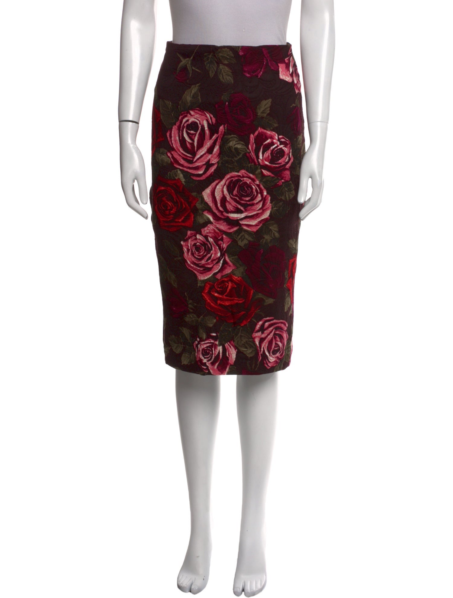 Samantha Sung Floral Print Knee-Length Skirt