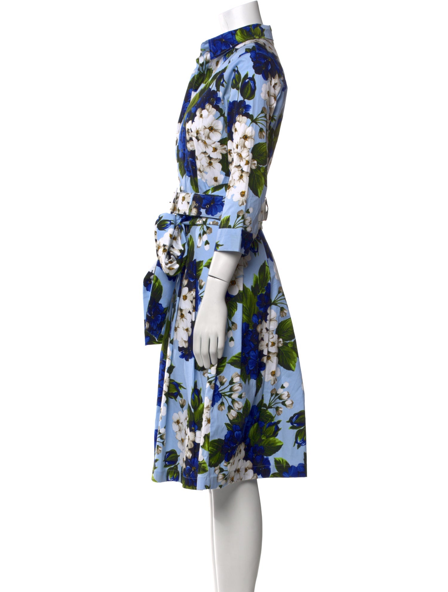 Samantha Sung Floral Print Midi Length Dress