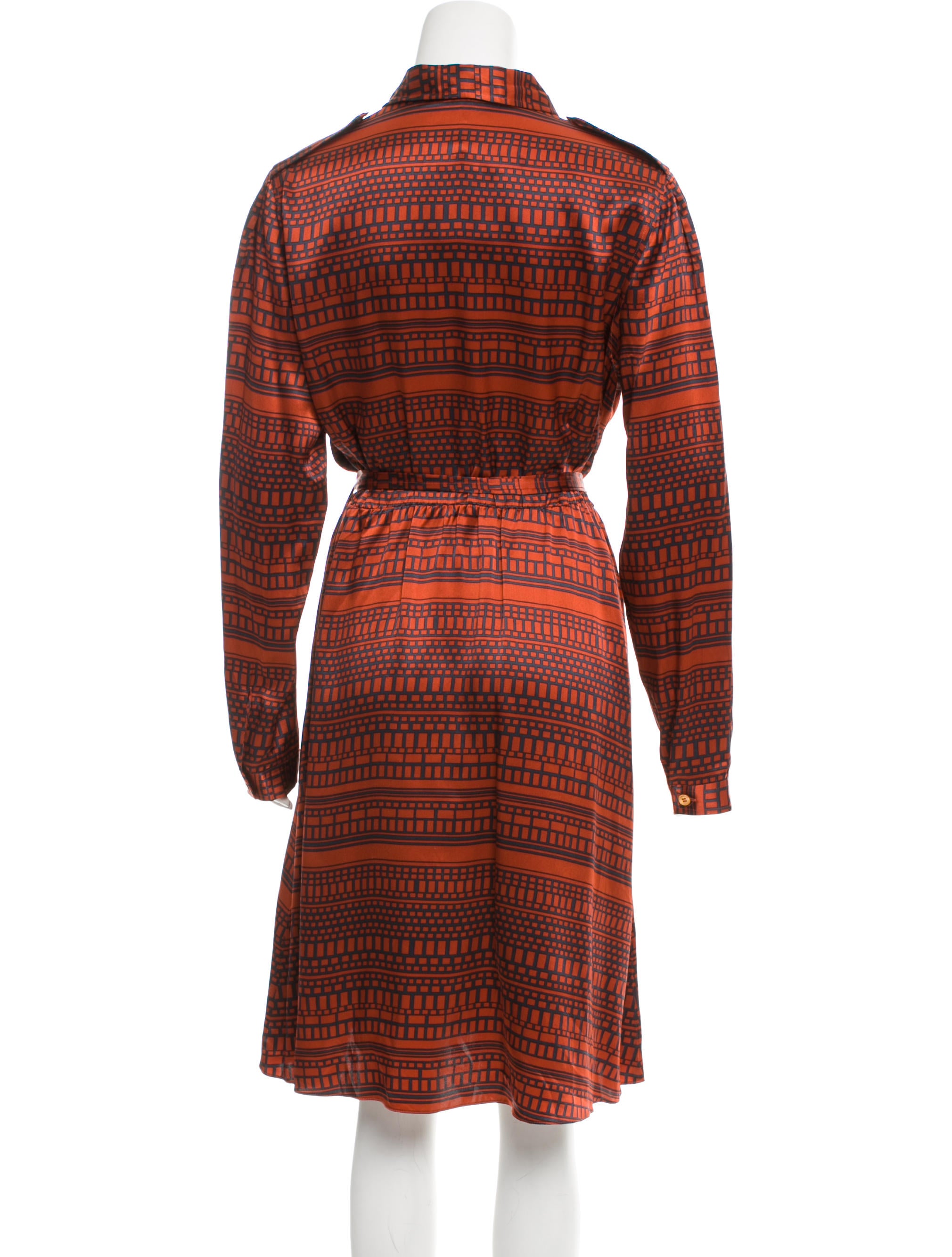 bennett printed silk dress w/ tags - clothing - w9z20694 | te