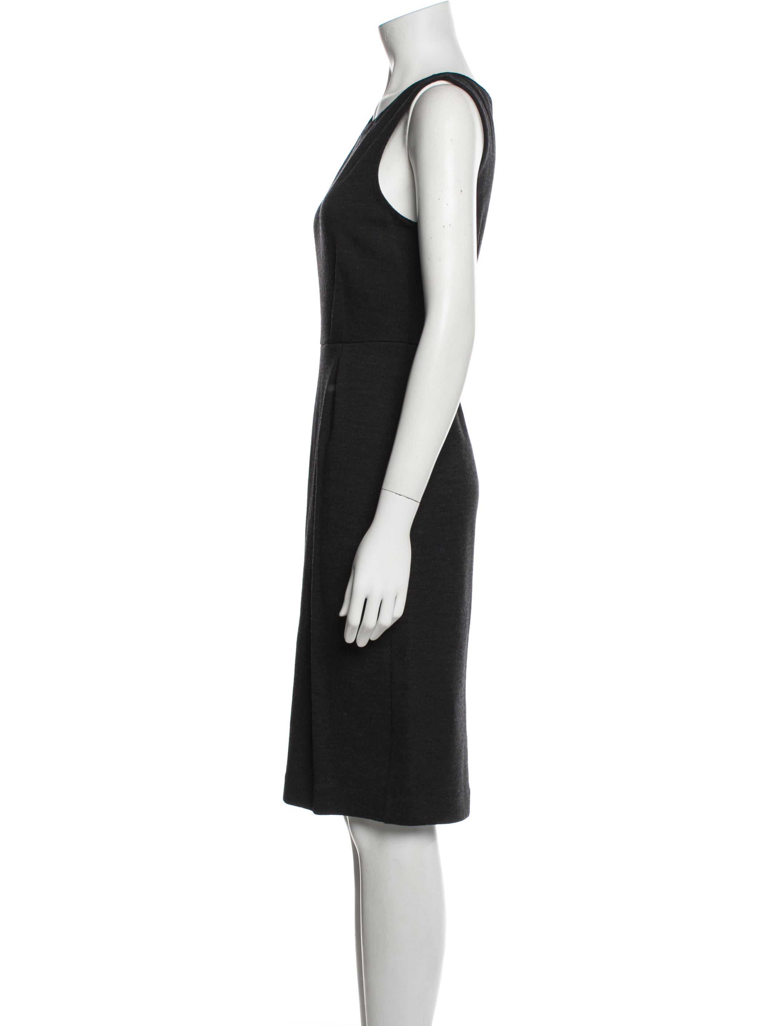 L.K. Bennett Scoop Neck Knee-Length Dress