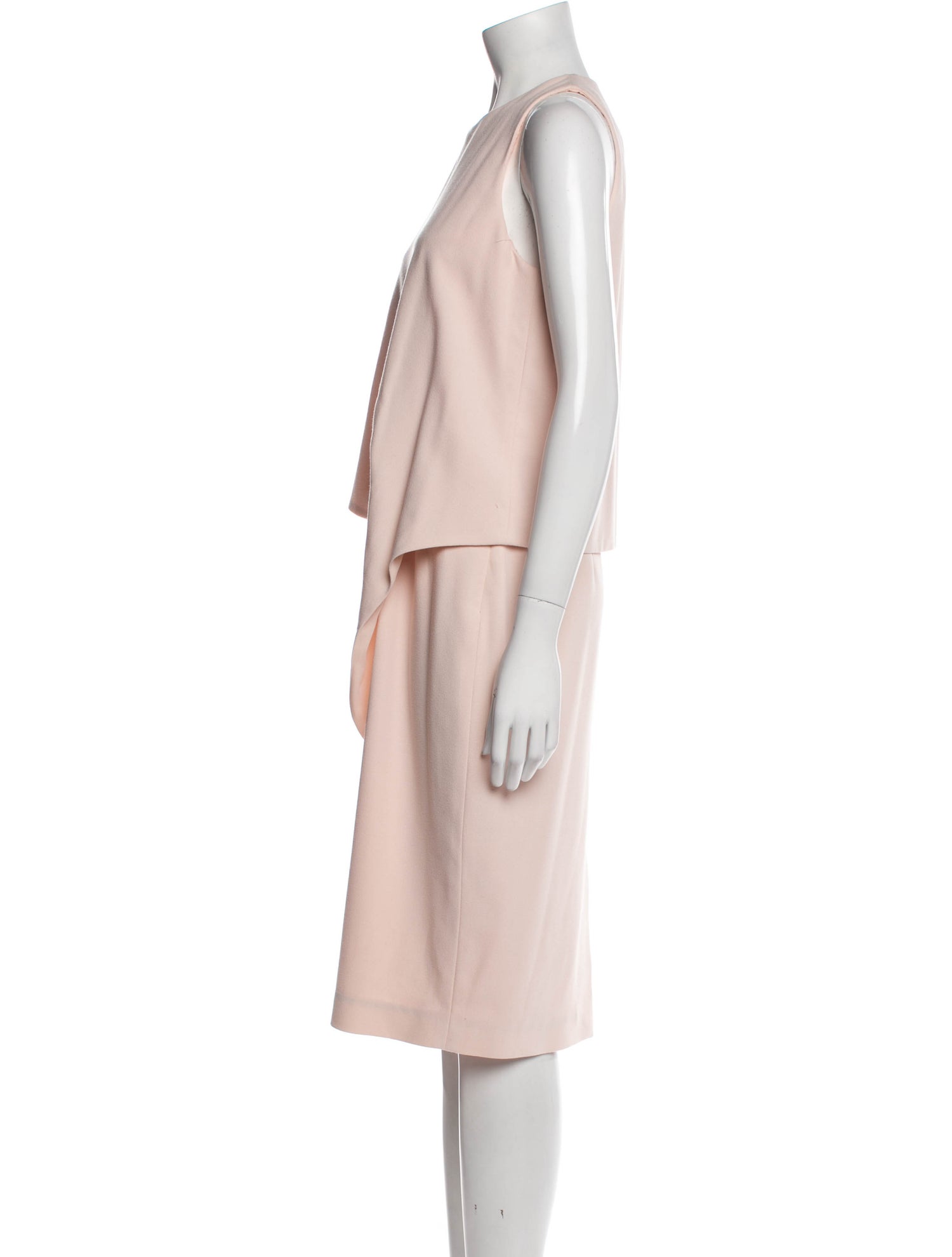 L.K. Bennett Crew Neck Midi Length Dress