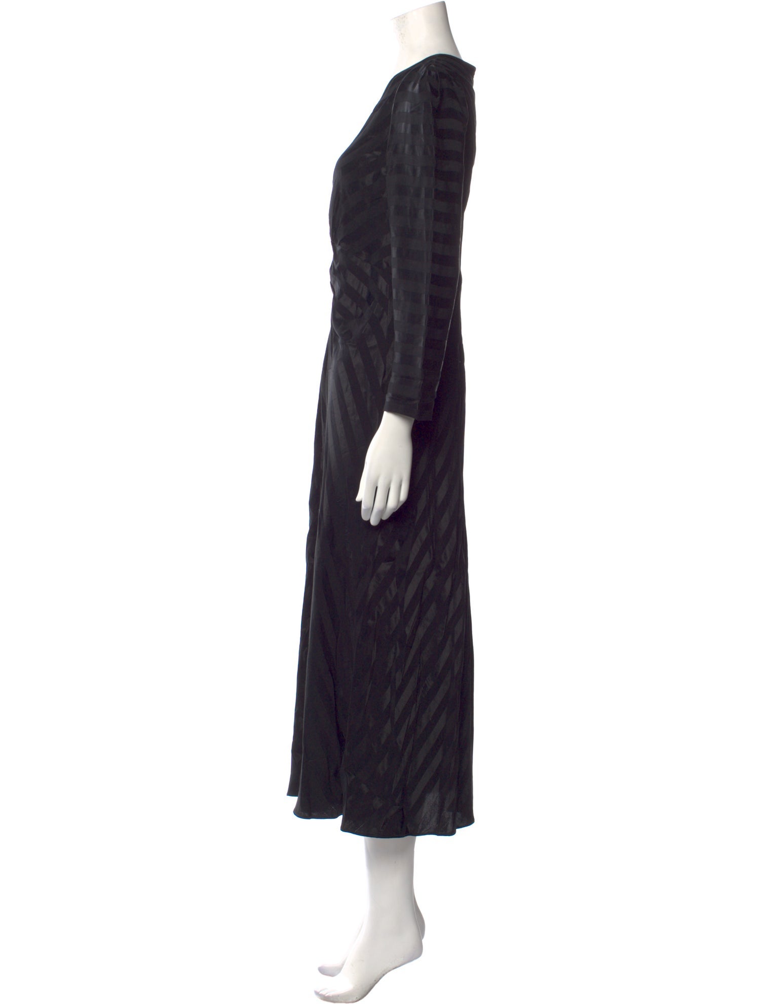 L.K. Bennett V-Neck Long Dress