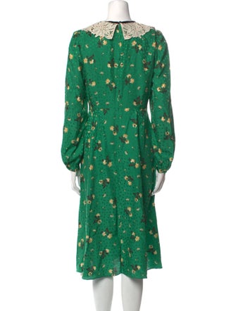 L.K. Bennett Silk Midi Length Dress