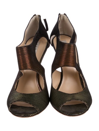 L.K. Bennett Suede T-Strap Sandals