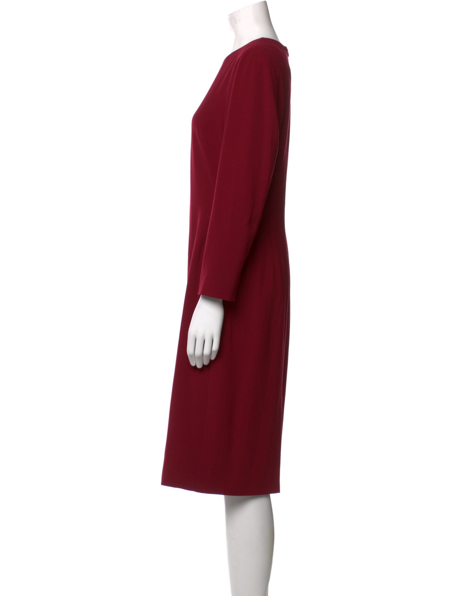 L.K. Bennett Crew Neck Midi Length Dress