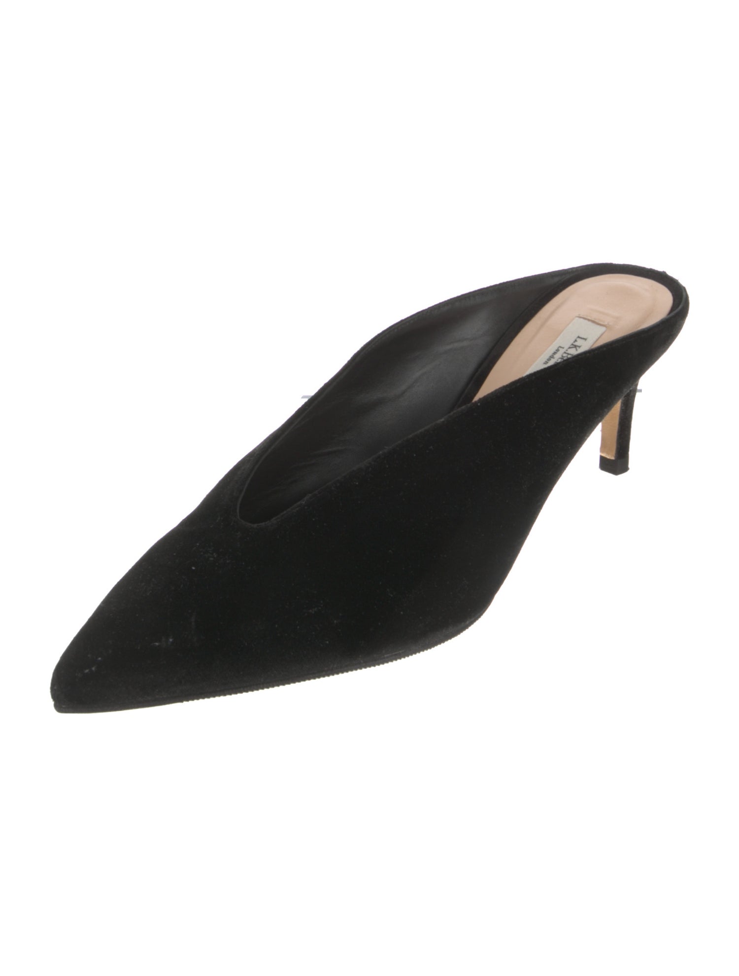 L.K. Bennett Velvet Mules