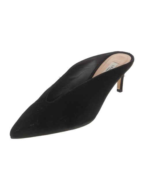 L.K. Bennett Velvet Mules