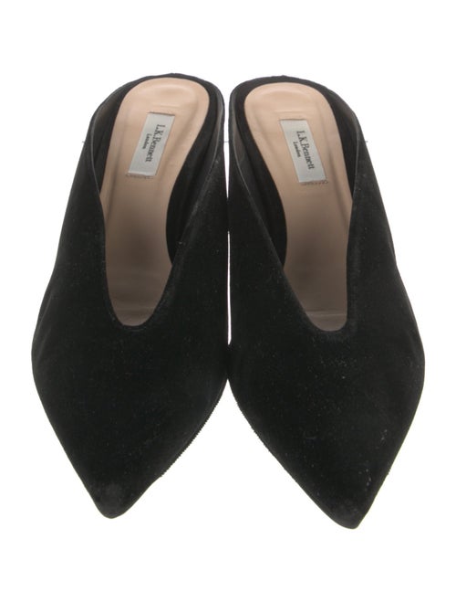 L.K. Bennett Velvet Mules