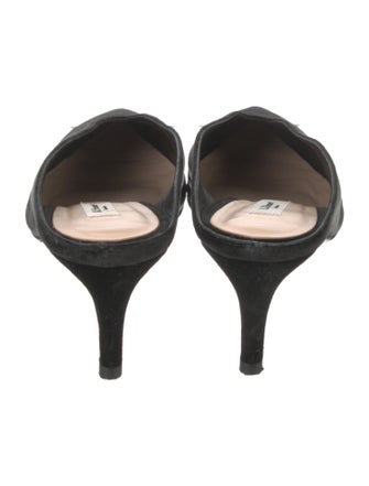 L.K. Bennett Velvet Mules