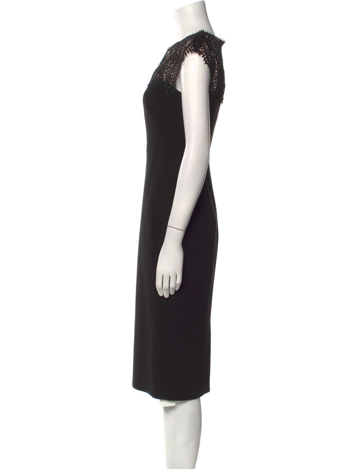 L.K. Bennett Bateau Neckline Midi Length Dress