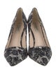 L.K. Bennett Satin Floral Print Pumps