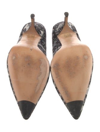 L.K. Bennett Satin Floral Print Pumps