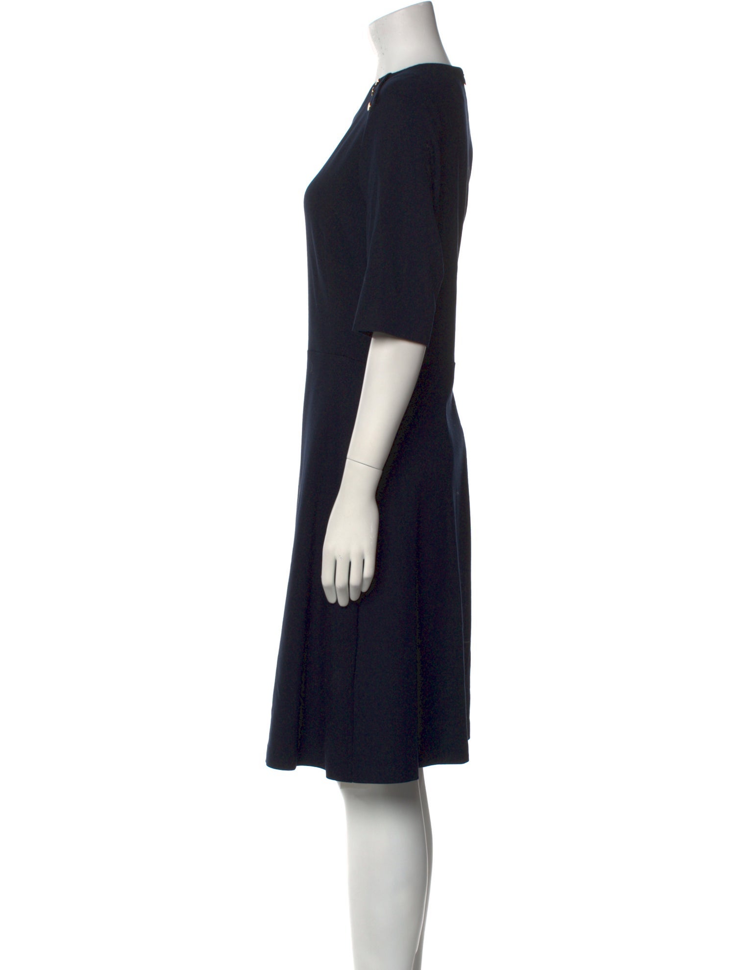 L.K. Bennett Scoop Neck Knee-Length Dress