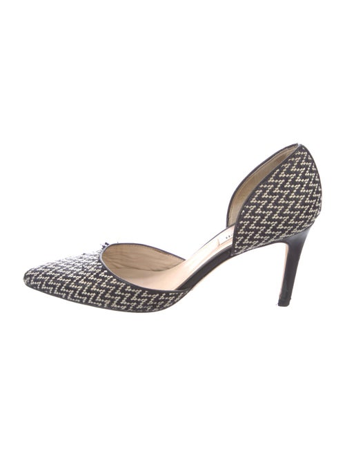 L.K. Bennett Leather Patterned D'Orsay Pumps