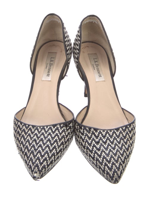 L.K. Bennett Leather Patterned D'Orsay Pumps