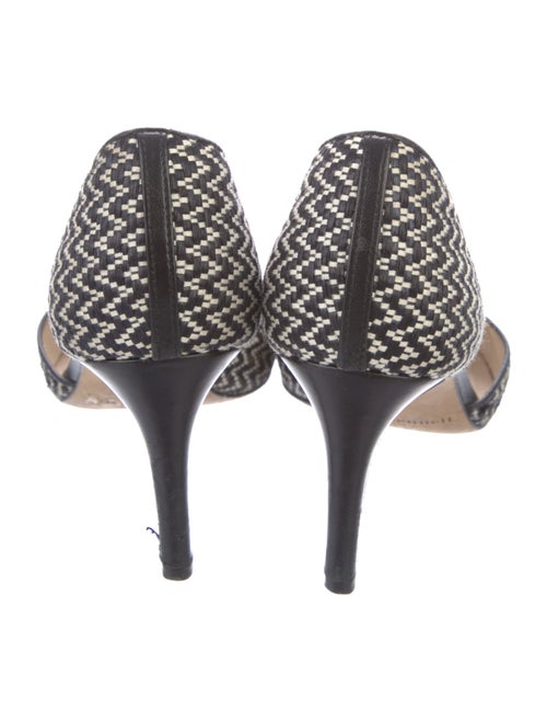 L.K. Bennett Leather Patterned D'Orsay Pumps