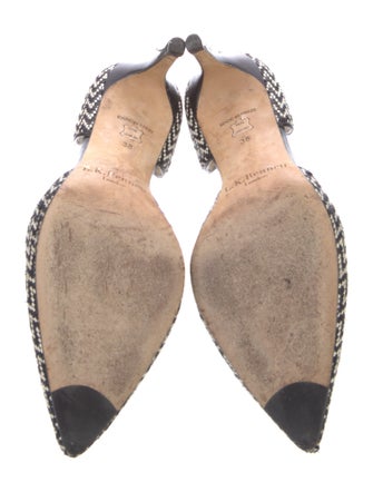 L.K. Bennett Leather Patterned D'Orsay Pumps