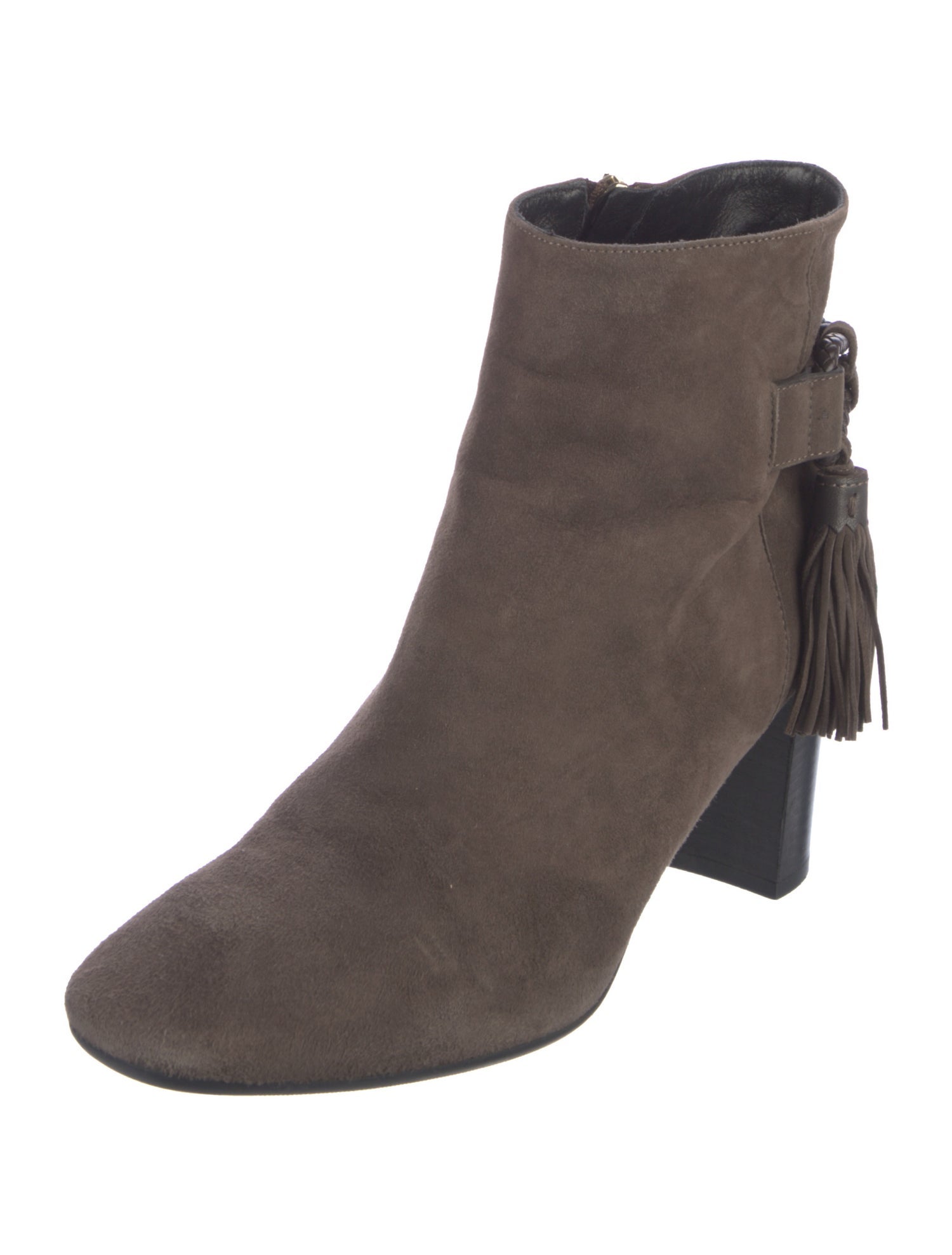 L.K. Bennett Suede Tassel Accents Boots