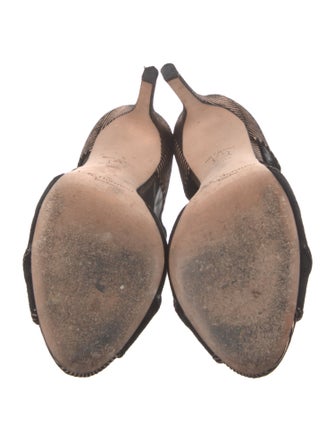 L.K. Bennett Suede Printed Sandals