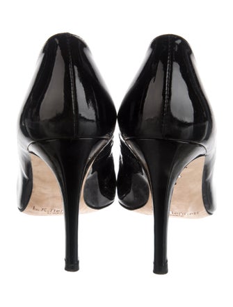 L.K. Bennett Patent Leather Floral Print Pumps