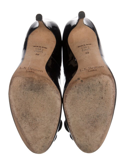 L.K. Bennett Patent Leather Floral Print Pumps