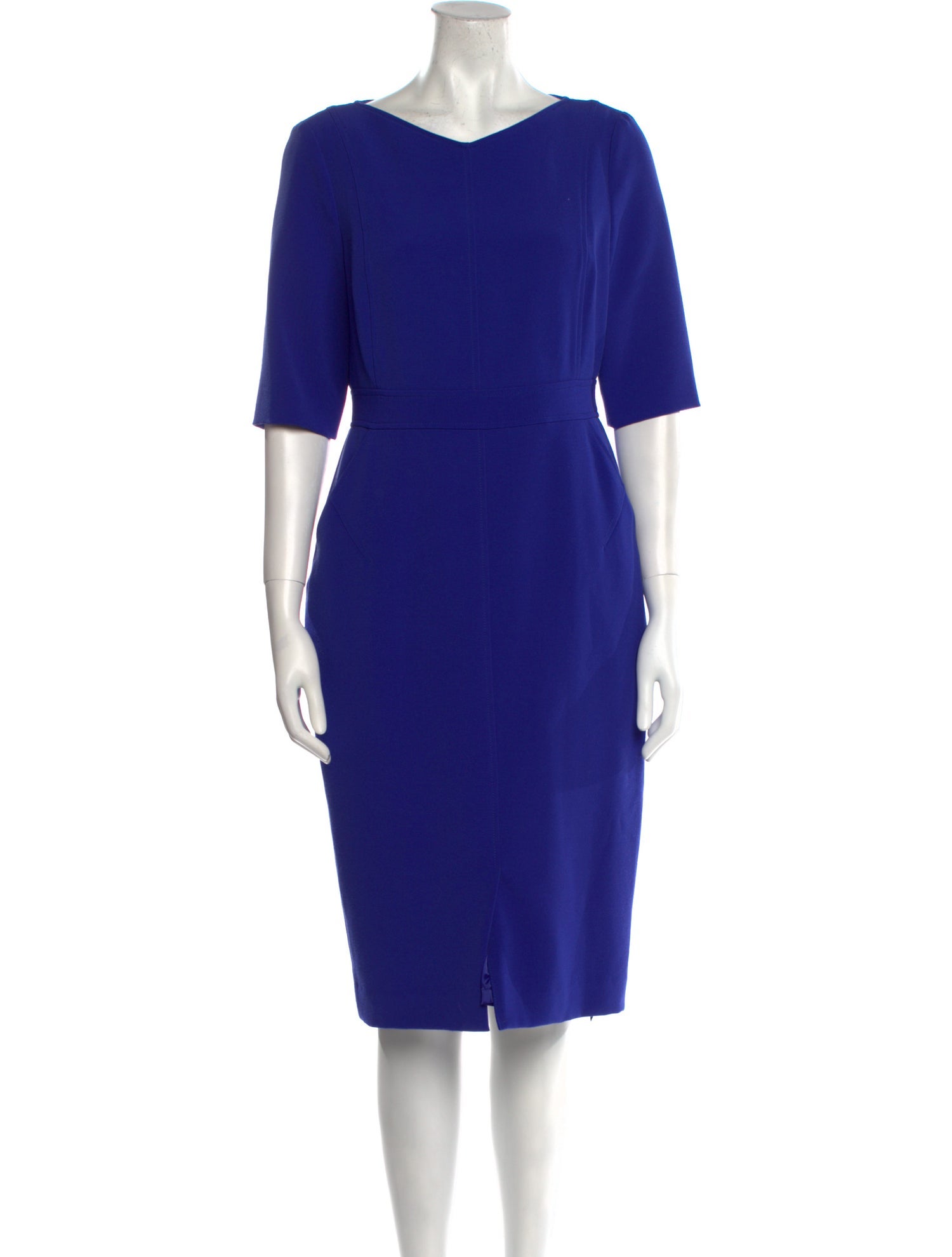 L.K. Bennett Bateau Neckline Knee-Length Dress