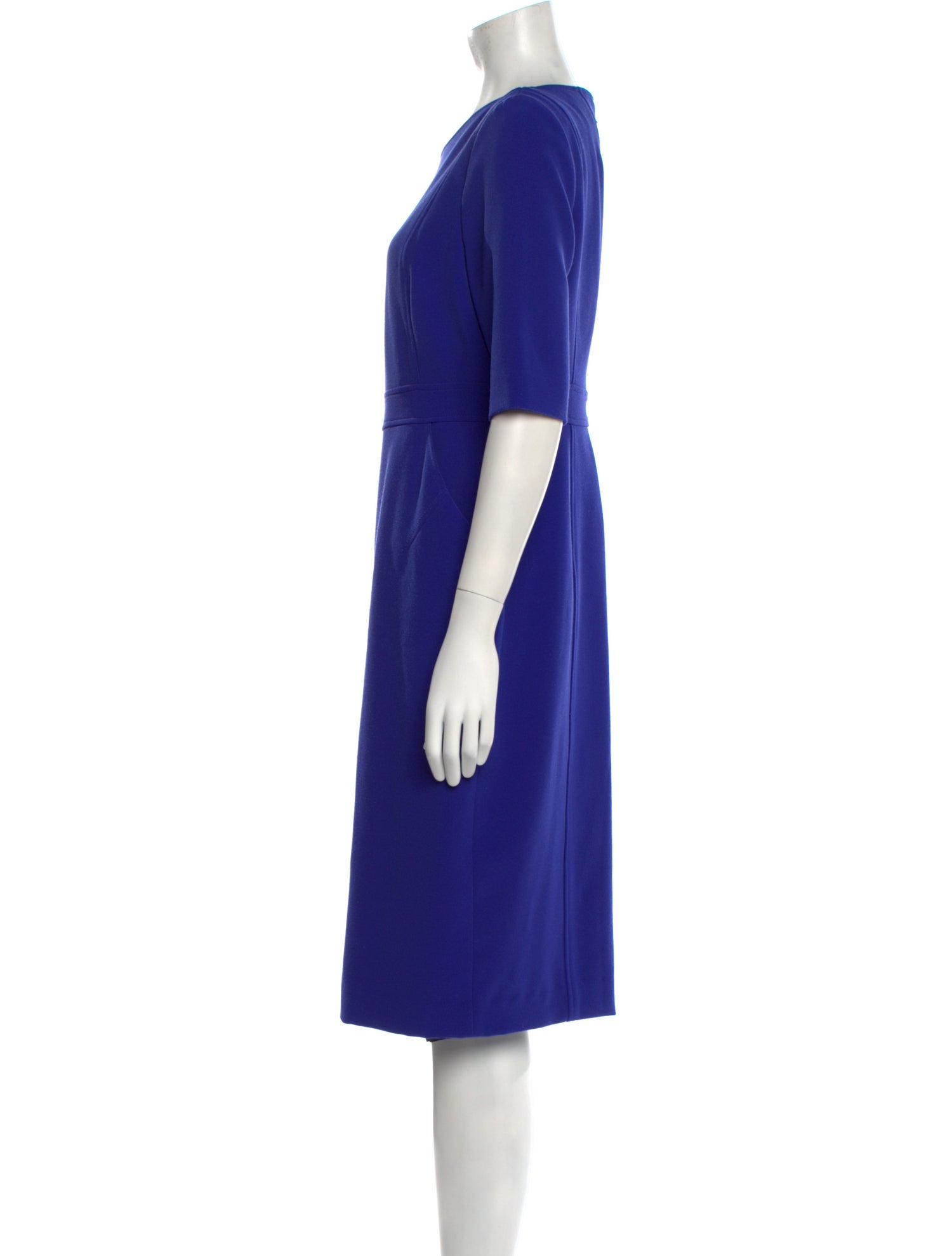 L.K. Bennett Bateau Neckline Knee-Length Dress