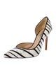L.K. Bennett Striped Sequin Embellishments D'Orsay Pumps
