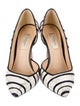 L.K. Bennett Striped Sequin Embellishments D'Orsay Pumps