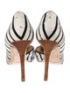 L.K. Bennett Striped Sequin Embellishments D'Orsay Pumps