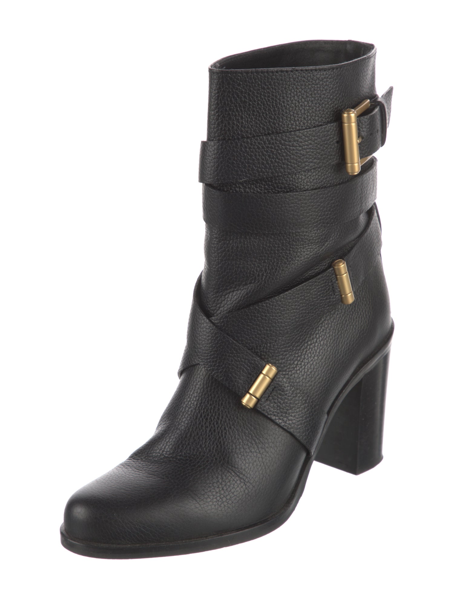 L.K. Bennett Leather Moto Boots