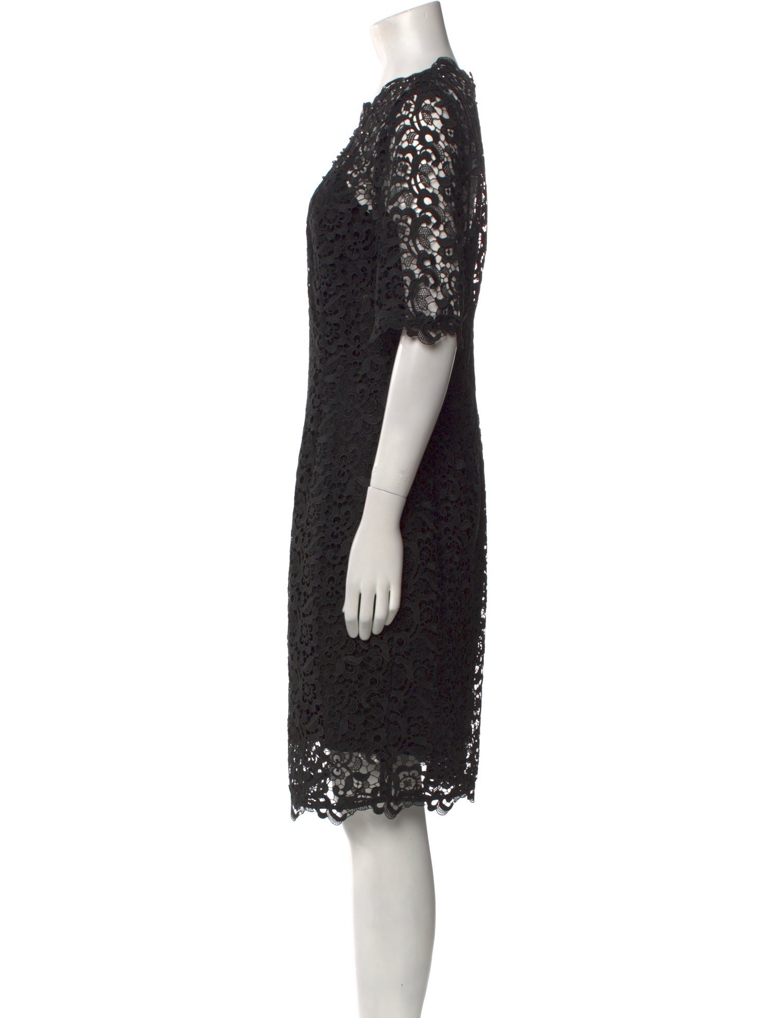 L.K. Bennett Lace Pattern Knee-Length Dress
