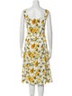 L.K. Bennett Floral Print Midi Length Dress