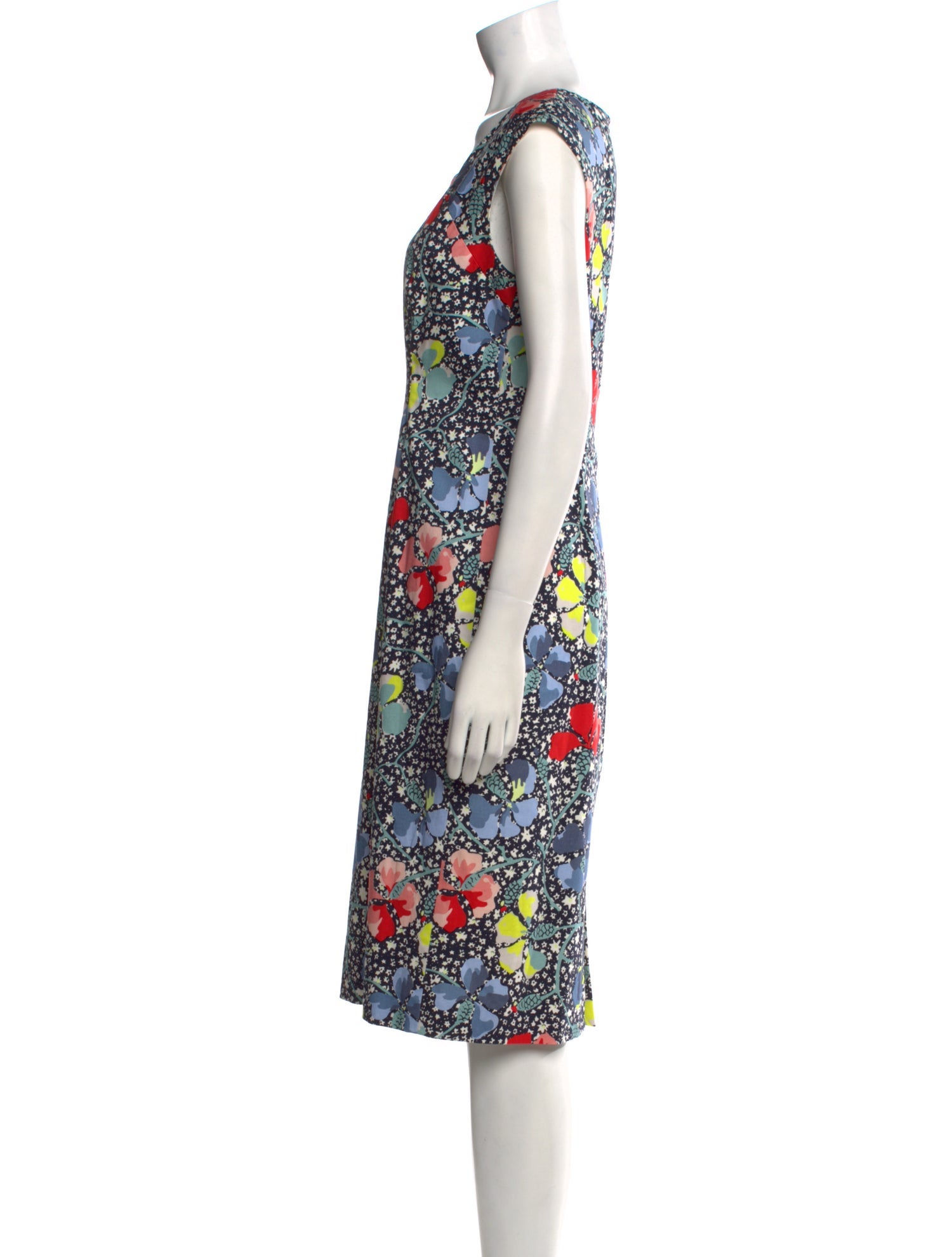 L.K. Bennett Floral Print Midi Length Dress