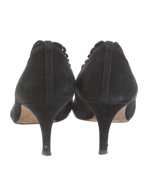 L.K. Bennett Suede Scalloped Accent Pumps