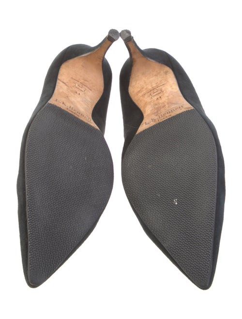 L.K. Bennett Suede Scalloped Accent Pumps