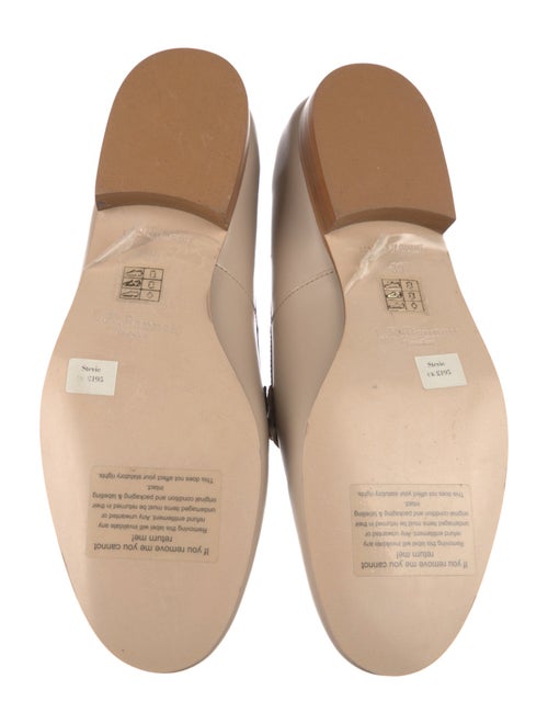 L.K. Bennett Leather Chain-Link Accents Loafers