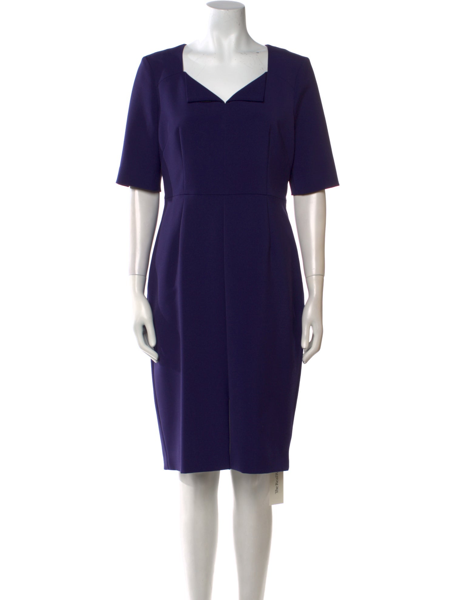 L.K. Bennett V-Neck Knee-Length Dress