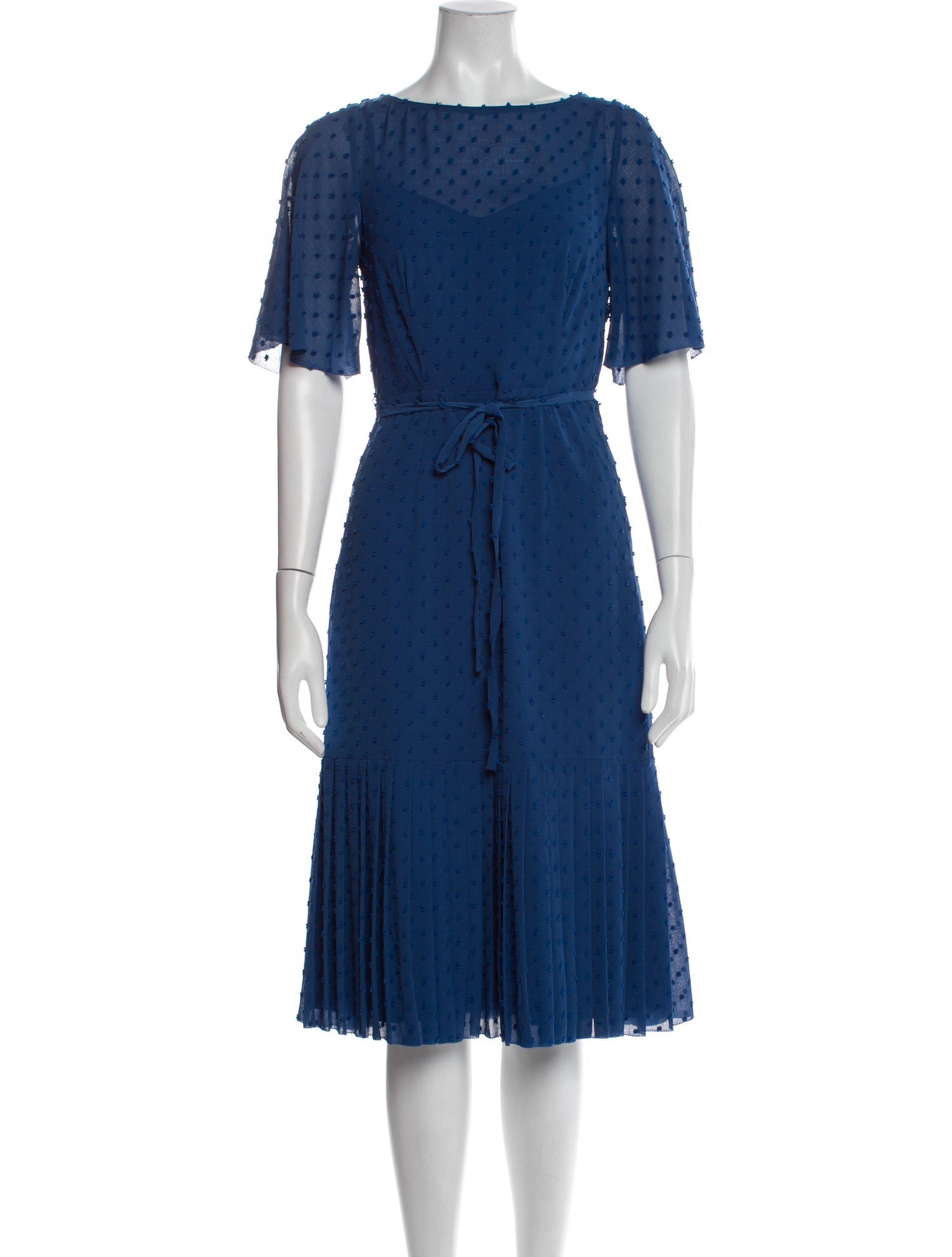 L.K. Bennett Polka Dot Print Knee-Length Dress