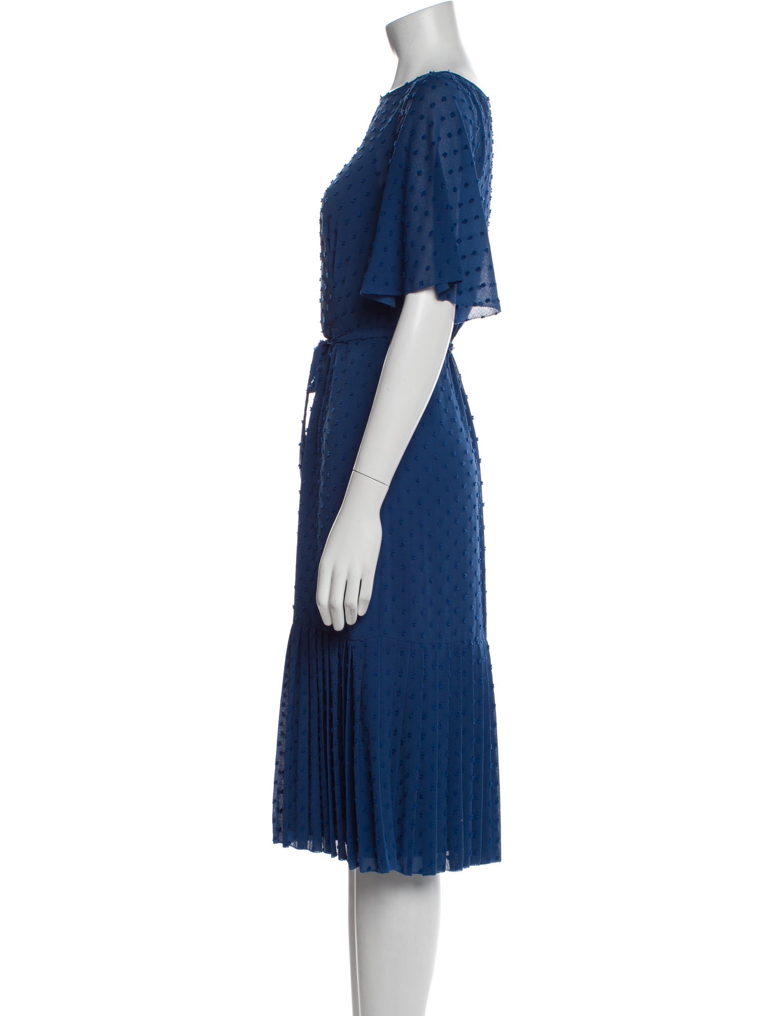 L.K. Bennett Polka Dot Print Knee-Length Dress