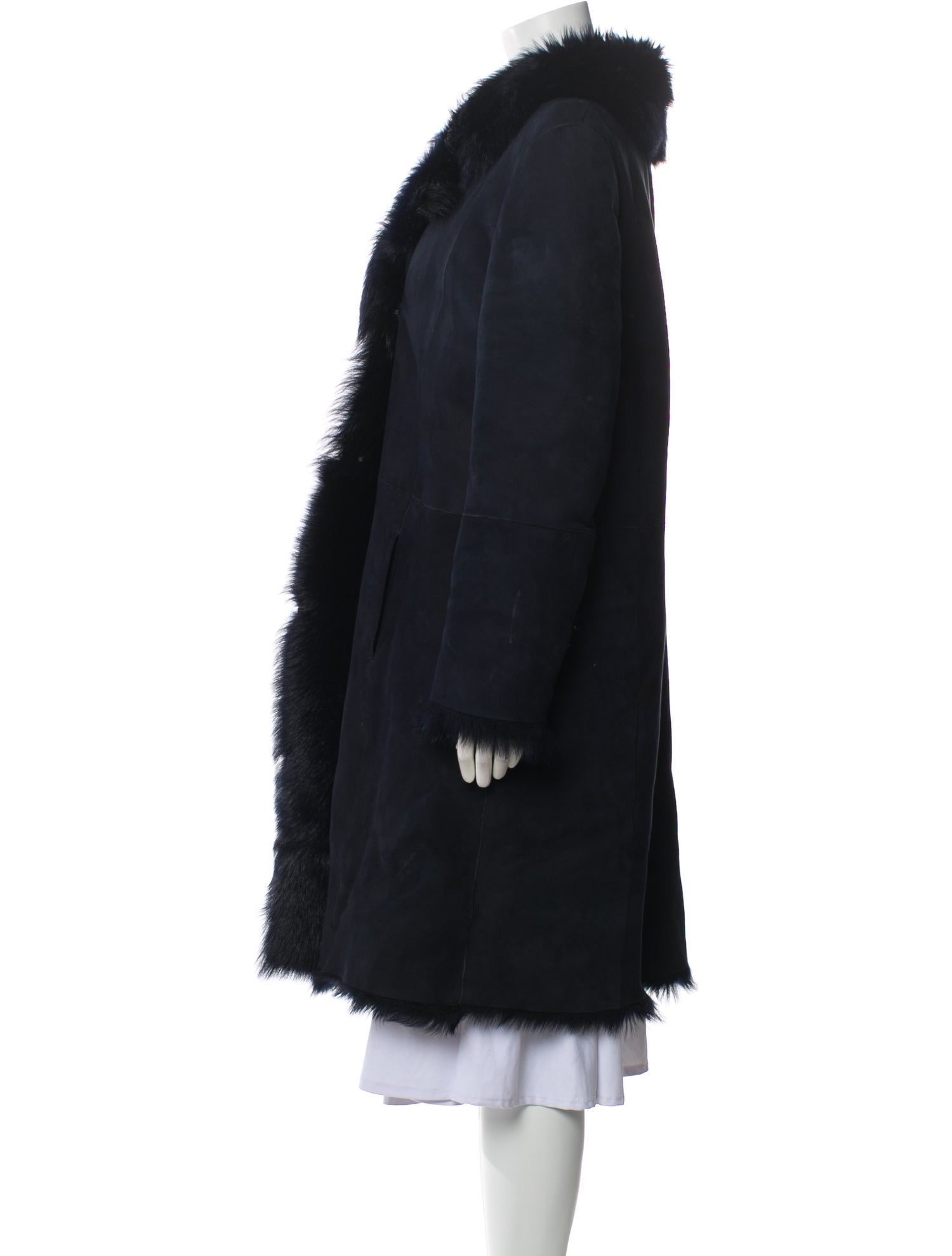 L.K. Bennett Leather Faux Fur Coat
