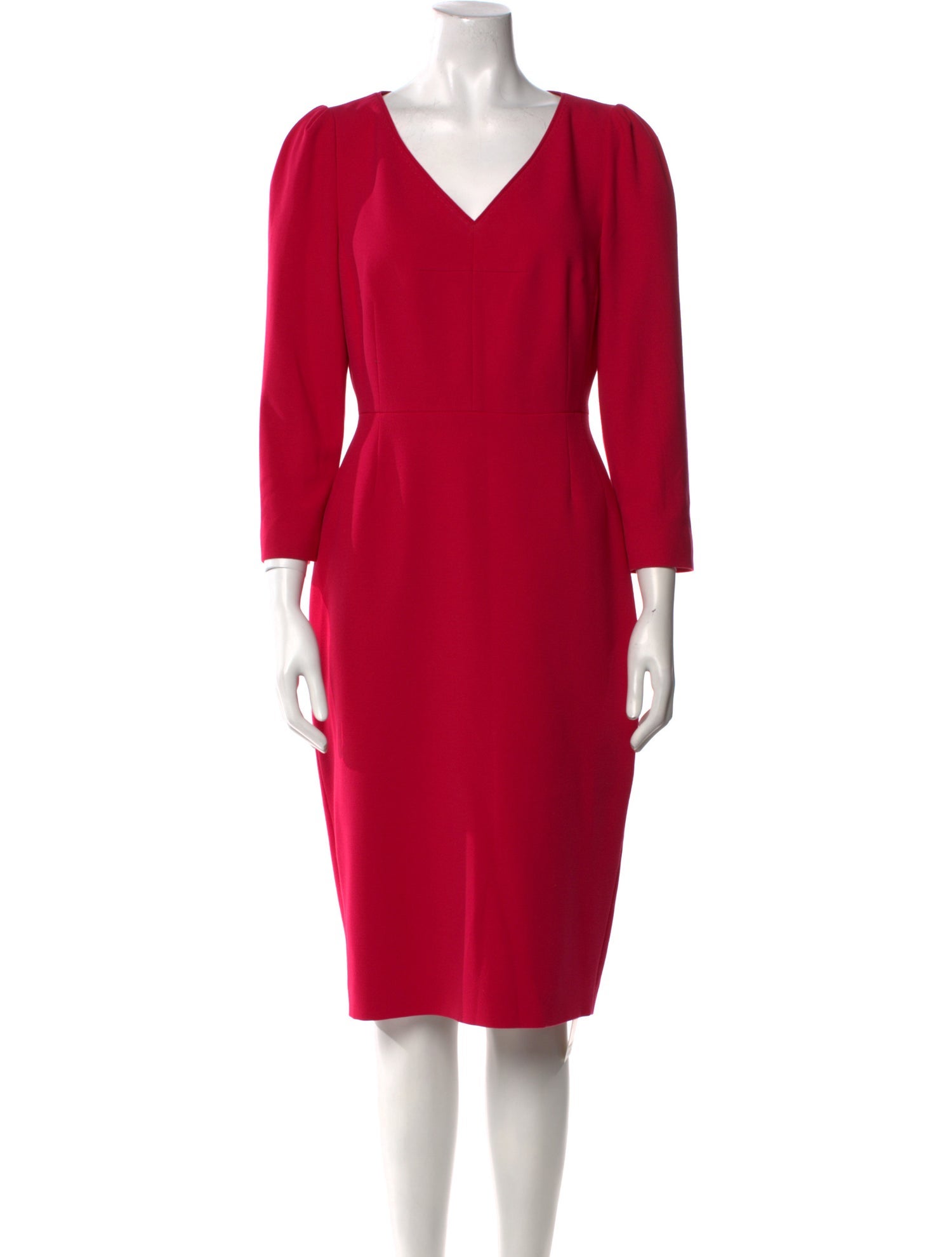 L.K. Bennett V-Neck Knee-Length Dress