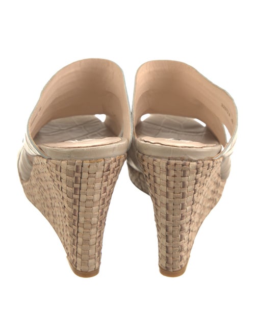 L.K. Bennett Embossed Leather Espadrilles