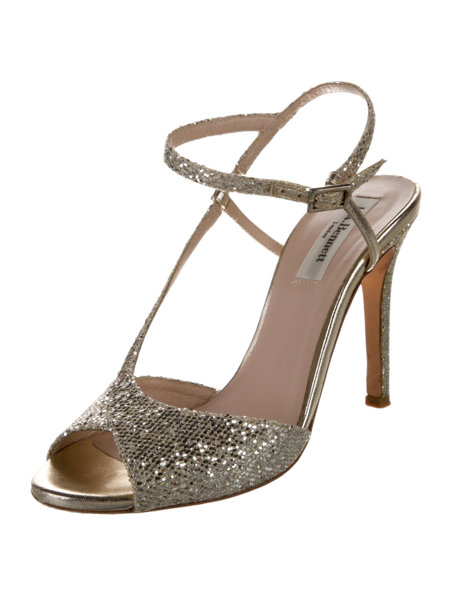 L.K. Bennett Glitter Accents Sandals